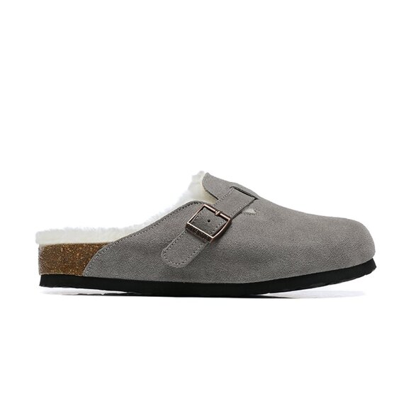 Birkenstock Unisex Adult Boston Shearling Suede Leather Clogs - Picture 3 of 3